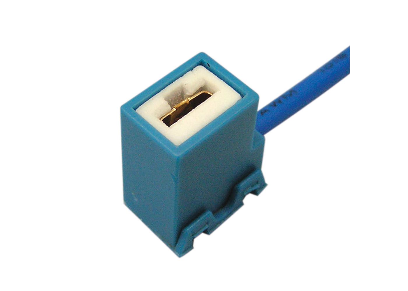RBH002 H1/H3m ceramic bulb connector with angled cable exit
